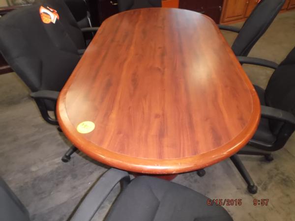 Used 7' Racetrack Conference Table