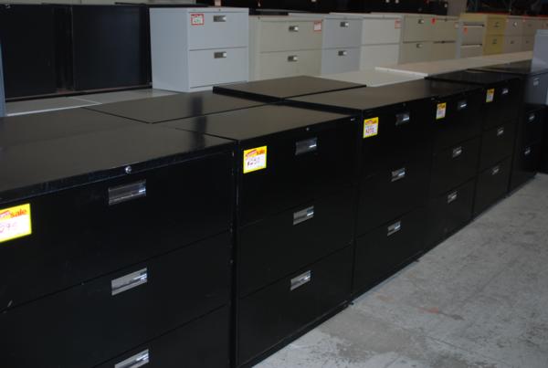 USED HON 3 DRAWER LATERAL FILES