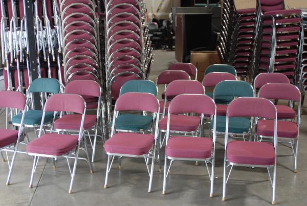 Used Fabric Folding Chairs