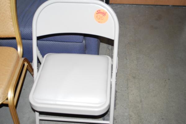 Used Metal Padded Folding Chairs